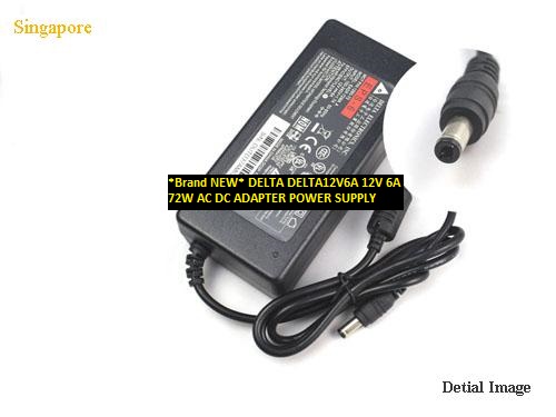 *Brand NEW* AC DC ADAPTER 72W 12V 6A DELTA DELTA12V6A POWER SUPPLY